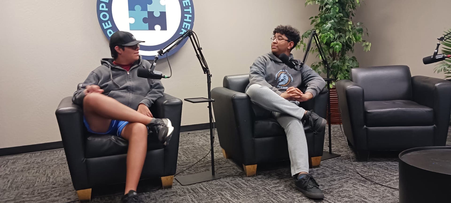 CCCA Works! students sharing their stories on the People Coming Together podcast